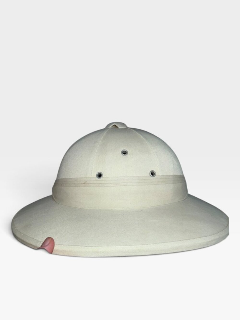 Vintage Safari Out of Africa white pith helmet hat Vietnam